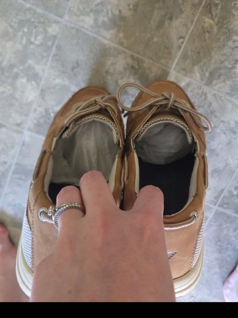 Dockers Men's Tan Lace-Up Boat Shoes SIZE 12 NWOT